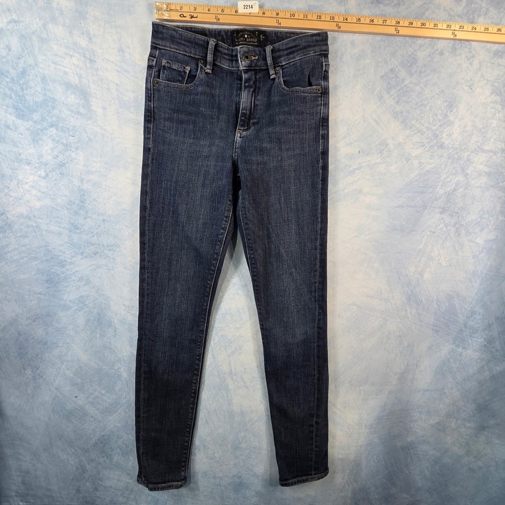 Lucky Brand Brigette Skinny Jeans Womens 0/25 Dark Wash High Rise Denim